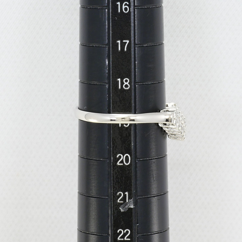 VINTAGE Silver Diamond Ring - Picture 7 of 7
